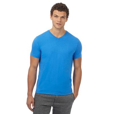 Blue V neck t-shirt